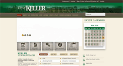 Desktop Screenshot of cityofkeller.com
