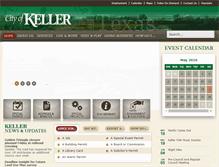 Tablet Screenshot of cityofkeller.com